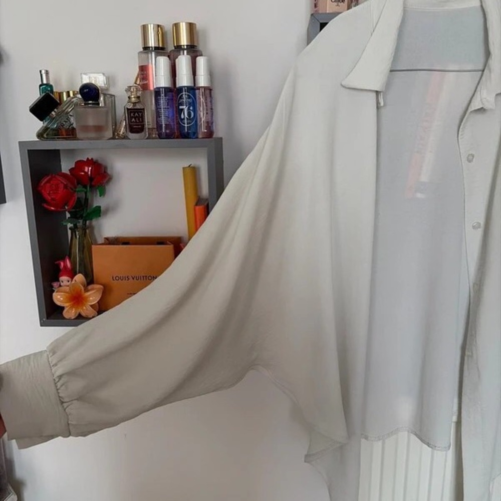 White Button-Up Shirt - image 2